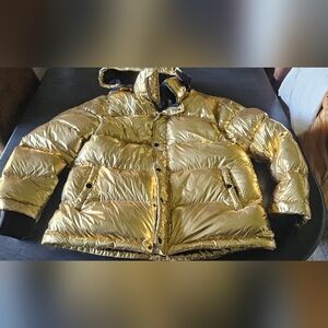 Gold TNA The Super Puff Jacket Lg